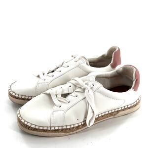Universal Threads Espadrille Sneakers 9 White Lace Up